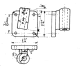 THETFORD TOWN REAR BRAKE SPINDLE BRACKET